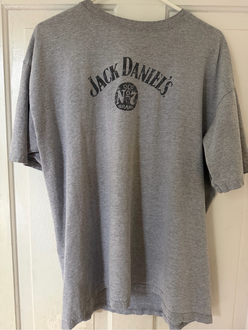 Jack Daniels Gray Short Sleeve Logo Tee